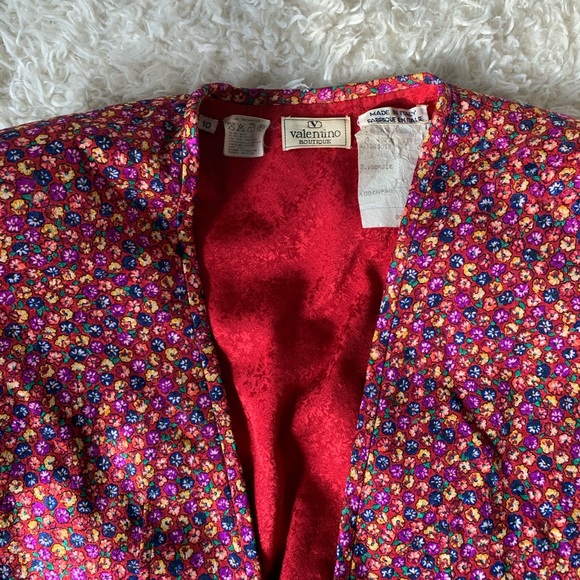 Valentino Vintage Silk Blazer - Picture 6 of 13